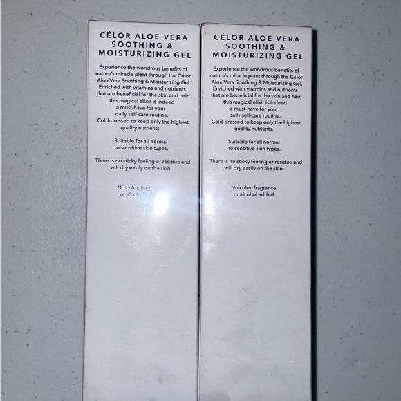 Celor Aloe Vera Soothing and Moisturizing Gel Set of 2 8oz Bottles - Picture 4 of 6